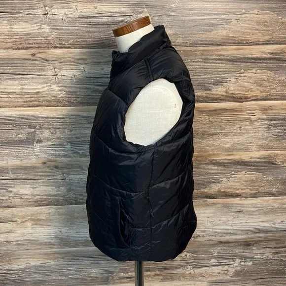 Old Navy Boy's Puffy Black Winter Vest Size S EUC - Picture 2 of 4